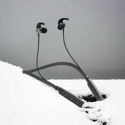QPG STORE Rokerz 235 Pro Wireless Bluetooth Neckband(0.971 Bluetooth(Black, In the Ear)