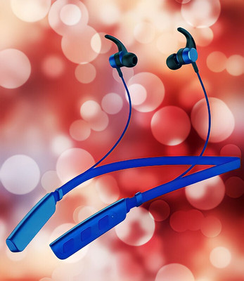 GPQ STORE Rokerz 235 Pro Wireless Bluetooth Neckband(B.0.324 Bluetooth(Blue, In the Ear)