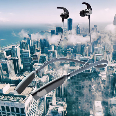 GPQ STORE Rokerz 235 Pro Wireless Bluetooth Neckband(0.303 Bluetooth(Black, In the Ear)