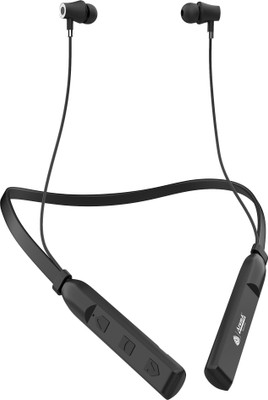 Aroma NB119B Upto 60 Hours Playtime* Fast Charging Dual Pairing Neckband Bluetooth Headset(Acoustic Black, In the Ear)