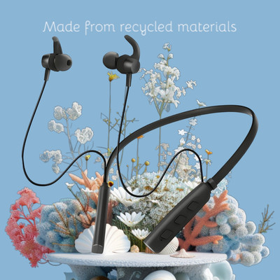 GPQ STORE Rokerz 235 Pro Wireless Bluetooth Neckband(0.4291 Bluetooth(Black, In the Ear)