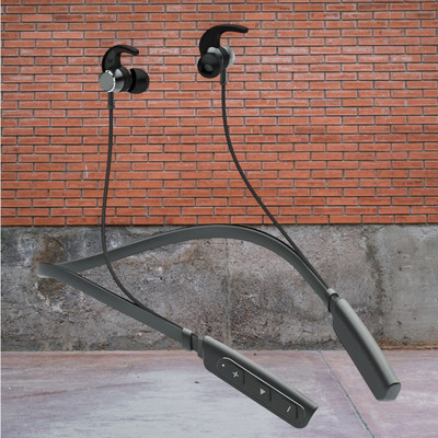 QPG STORE Rokerz 235 Pro Wireless Bluetooth Neckband(0.843 Bluetooth(Black, In the Ear)