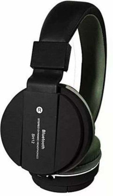 ENMORA SH12 Headset Super Bluetooth Headset ( On the Ear) rty11 Bluetooth & Wired(Multicolor, On the Ear)
