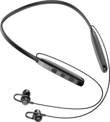 Seashot P111 Wireless Neckabnd Fast Charge, 20hr PlayTime, Super Bass, mic ENC BT Bluetooth Headset(Black, True Wireless)