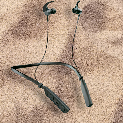 GPQ STORE Rokerz 235 Pro Wireless Bluetooth Neckband(0.3924 Bluetooth(Black, In the Ear)