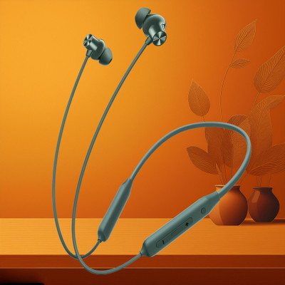 PTROX Bullets Z2 - MAGNETIC POWER OFF/ON 48Hr Playtime Headphone Neckband X22 Bluetooth(Green, In the Ear)