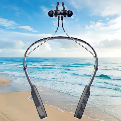 GPQ STORE Rokerz 235 Pro Wireless Bluetooth Neckband(0.545 Bluetooth(Black, In the Ear)