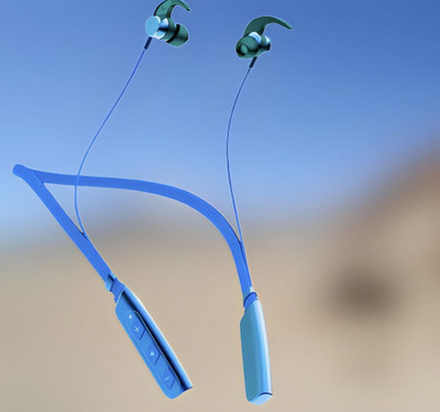 QPG STORE Rokerz 235 Pro Wireless Bluetooth Neckband(0B.193 Bluetooth(Blue, In the Ear)