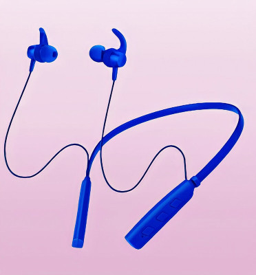 GPQ STORE Rokerz 235 Pro Wireless Bluetooth Neckband(0B.194 Bluetooth(Blue, In the Ear)