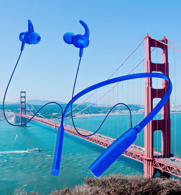 GPQ STORE Rokerz 235 Pro Wireless Bluetooth Neckband(0B.151 Bluetooth(Blue, In the Ear)