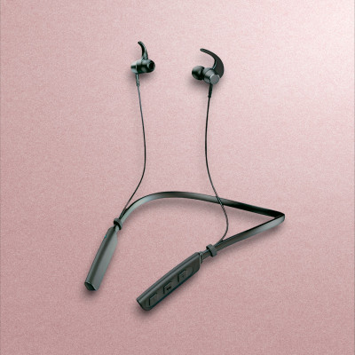 QPG STORE Rokerz 235 Pro Wireless Bluetooth Neckband(0.1886 Bluetooth(Black, In the Ear)