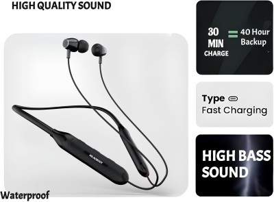 MR.NOBODY N50 With 40 HRS Playback,Fast Charging,High Bass & ASAP Charge Bluetooth N29 Bluetooth Headset(Black, In the Ear)