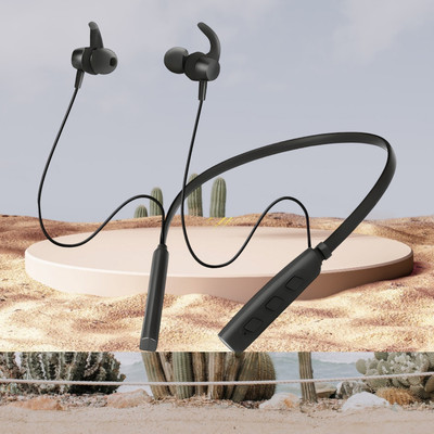 GPQ STORE Rokerz 235 Pro Wireless Bluetooth Neckband(0.4415 Bluetooth(Black, In the Ear)