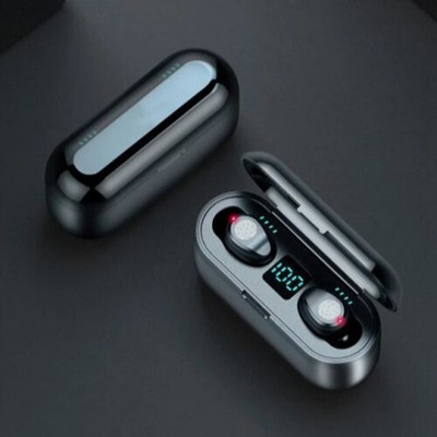 GUGGU ATT_611P_TWS F9 SMART TOUCH EARBUDS WITH POWER BANK EASY PAIR & HIGH BASS SOUND Bluetooth(Black, True Wireless)