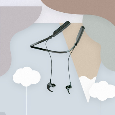 QPG STORE Rokerz 235 Pro Wireless Bluetooth Neckband(0.2783 Bluetooth(Black, In the Ear)