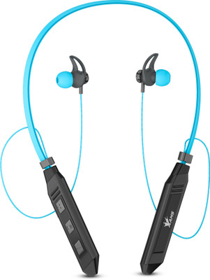 AAMS Bluetooth Wireless Neckband,60H Playtime,Soft Eartips,Waterproof,HD Bass Bluetooth Gaming(Blue, In the Ear)