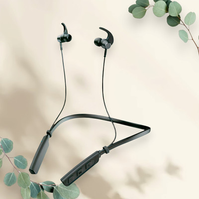 QPG STORE Rokerz 235 Pro Wireless Bluetooth Neckband(0.1678 Bluetooth(Black, In the Ear)