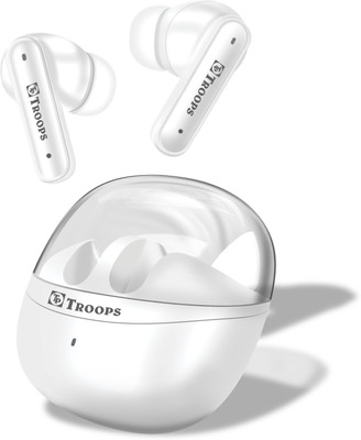 35HRS Battery,Fast Charge,Tech,ENx Transparent LID,IPX4,v5.3 Bluetooth Earbuds Bluetooth Headset(Transparent, In the Ear)