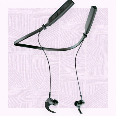 QPG STORE Rokerz 235 Pro Wireless Bluetooth Neckband(0.2337 Bluetooth(Black, In the Ear)