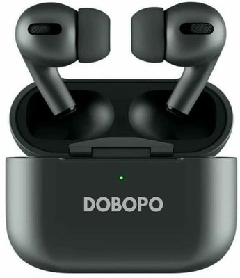 DOBOPO Earbuds with Touch Sensor Wireless Bluetooth Connectivity with Lightening Cable Bluetooth Headset(Black, True Wireless)
