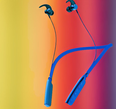 GPQ STORE Rokerz 235 Pro Wireless Bluetooth Neckband(0B.833 Bluetooth(Blue, In the Ear)