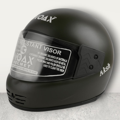 NOAX unisex full face good hard quality helmet-Black330 Motorbike Helmet(Black)