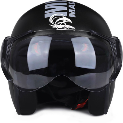 DALPHIN MODA DALPHINMODAISIAPPROVEHELMETMotorbikeHelmet Motorsports Helmet(Black)
