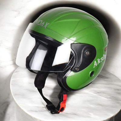 NOAX ISI MARKED KING OF HELMET UNISEX RIDDING HELMET TOP SELLING(DD-1640 Motorbike Helmet(Green)