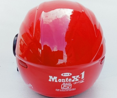 MonteX-1 Open Face Motorbike Helmet(Red)
