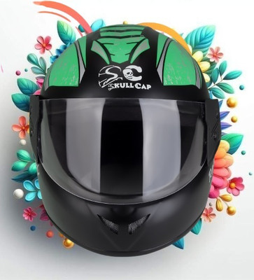 SKULLCAP NEW MODAL 20-ARB Motorbike Helmet(Green)