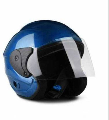 HGT SBH-13 Furor ISI Certified Open Face Helmet Motorbike Helmet(Blue)