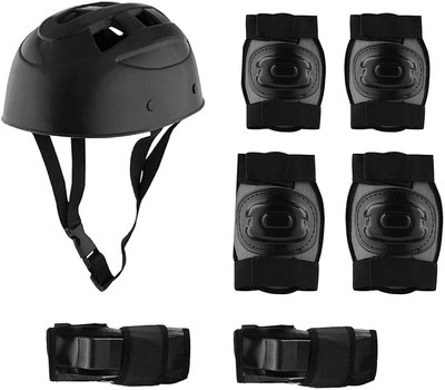 STYRKR Helmet for Skating, Cycling & Skiing with Adjustable Straps Kit Skating Helmet(Black)