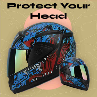 SKULLCAP SOMIFLY-Areana Motorbike Helmet(Blue)