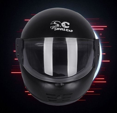 SKULLCAP Areana Motorbike Helmet(Black)