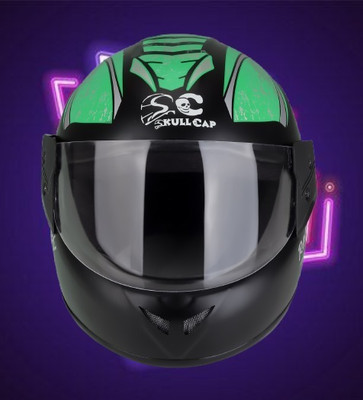 SKULLCAP HELMET VICKEY Motorbike Helmet(Green)
