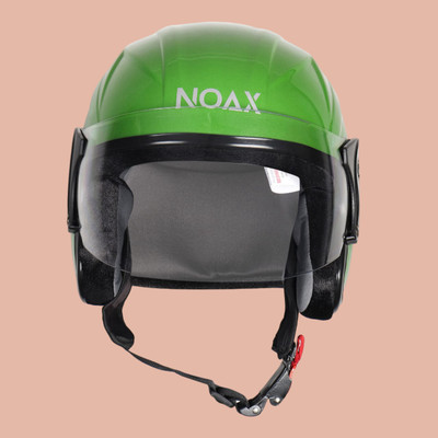 NOAX unisex open face helmet for safty281 Motorbike Helmet(Light Green)