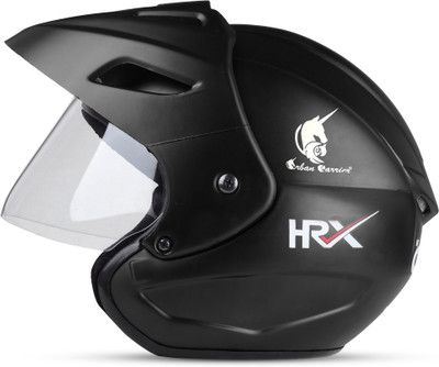 urban carrier Open Face Cap Motorbike Helmet, High Impact Shell Motorbike Helmet(Black)