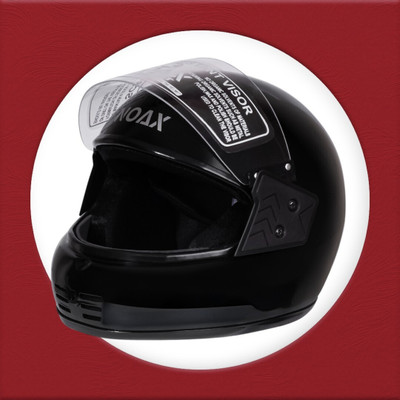 NOAX young men helmet for ridinggg motorbike-Black5 Motorbike Helmet(Black)