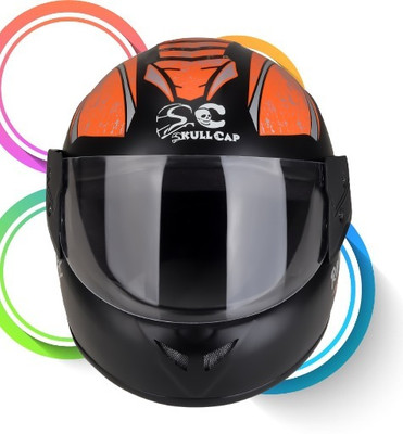 SKULLCAP MICKEY ROB Motorbike Helmet(Orange)