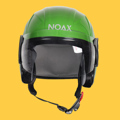 NOAX unisex open face helmet for safty686 Motorbike Helmet(Light Green)