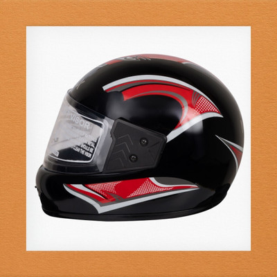 NOAX ISI MARKED KING OF HELMET UNISEX RIDDING HELMET TOP SELLING(DD-444 Motorbike Helmet(Red)