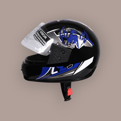 NOAX KING OF HELMET UNISEX OPEN FACE motorbike HELMET-Blue119 Motorbike Helmet(Blue)