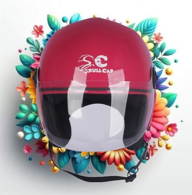 SKULLCAP NEW MODAL- TRACKKER 22 Motorbike Helmet(Pink)