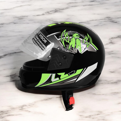 NOAX ISI MARKED New_KING OF HELMET UNISEX OPEN FACE motorbike HELMETGREEN97 Motorbike Helmet(Green)
