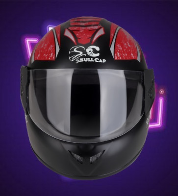 SKULLCAP HELMET CREKY Motorbike Helmet(Red)