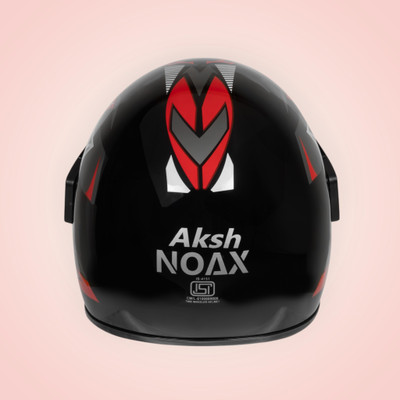 NOAX unisex full face good hard quality helmet-Green277277-Red jaal-ABCD Motorbike Helmet(Red)