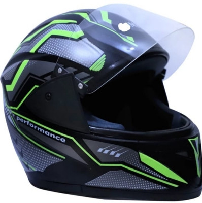 MonteX-1 Helmet Motorbike Helmet(Black, Green)