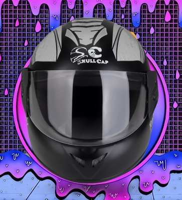 SKULLCAP MODAL NUMBER 2-ABRS Motorbike Helmet(Grey)