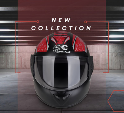 SKULLCAP NEW MODAL 20-ARB Motorbike Helmet(Red)
