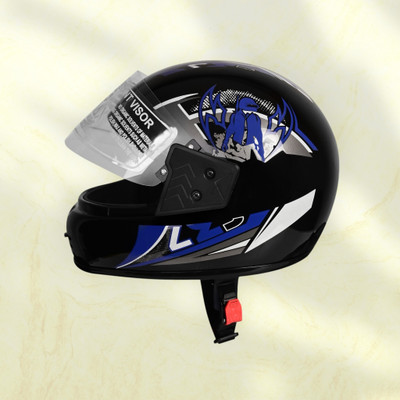 NOAX KING OF HELMET UNISEX OPEN FACE motorbike HELMET-Blue105 Motorbike Helmet(Blue)